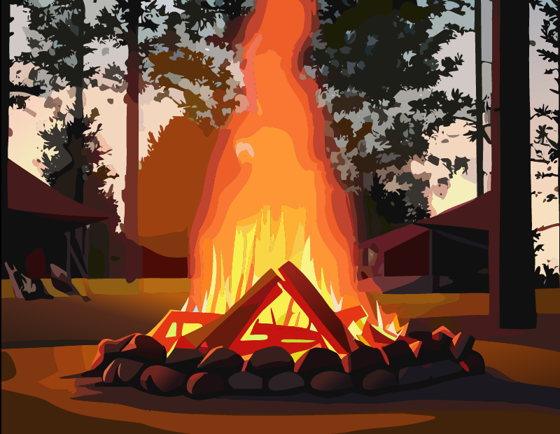 cozy campfire timer