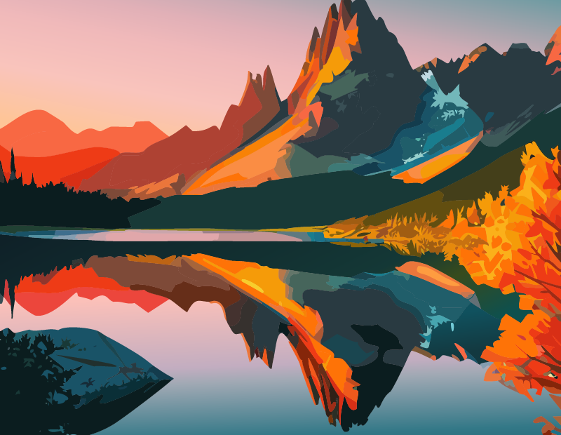 mountain sunrise calm music timer