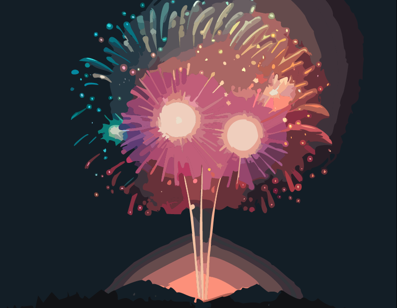 summer fireworks timer