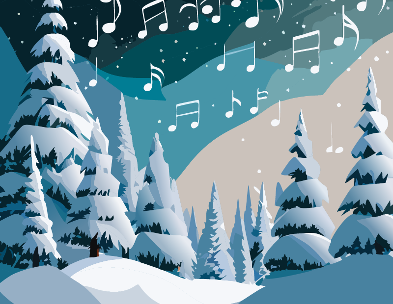 Winter Snow Relaxing Piano Timer